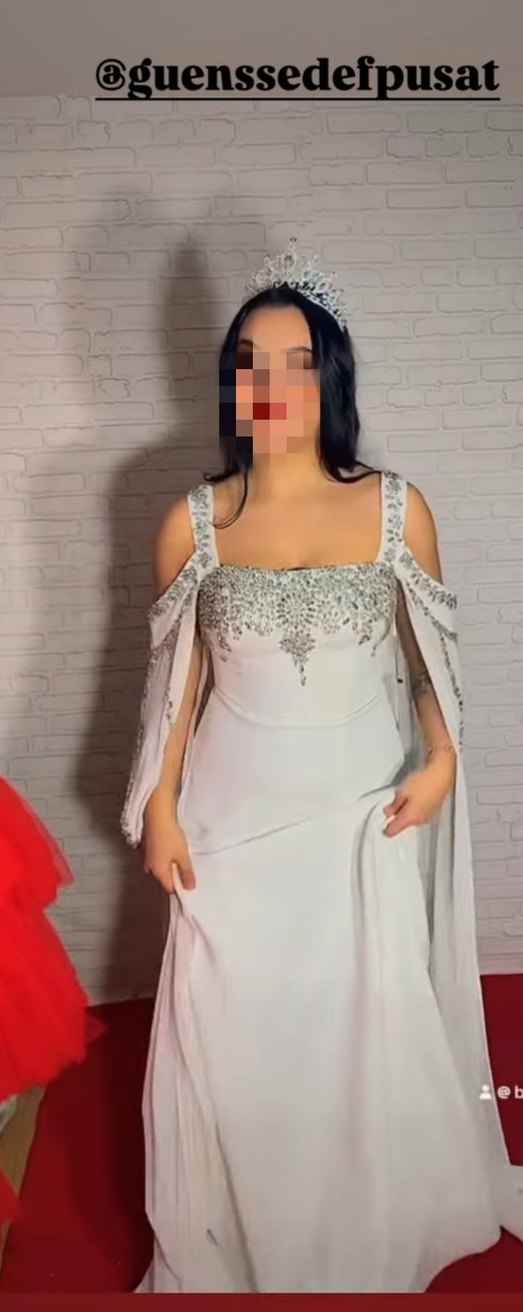 İşlemeli Straplez Uzun Gelinlik - Görsel 2