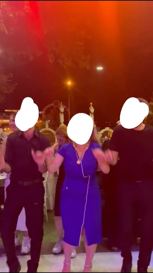 Lacivert Midi Notch Yaka Elbise - Görsel 2