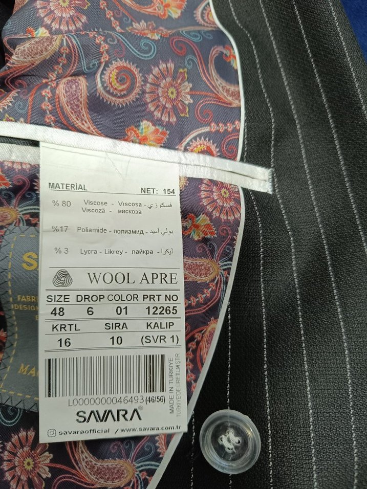 çizgili takım elbise erkek - Görsel 4