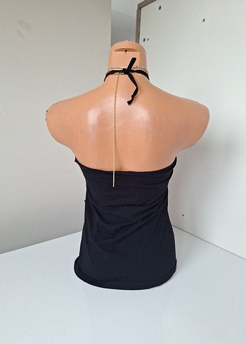 Siyah Dantel Detaylı Straplez Büstiyer - Görsel 5