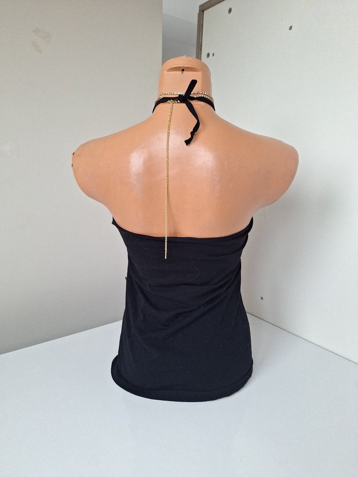 Siyah Dantel Detaylı Straplez Büstiyer - Görsel 5