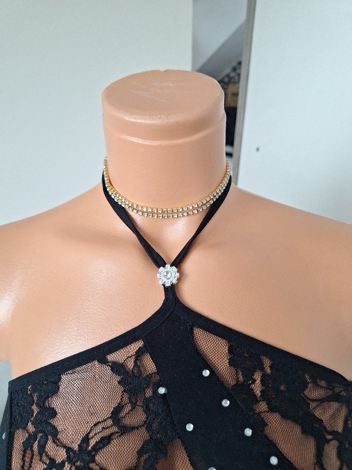 Siyah Dantel Detaylı Straplez Büstiyer - Görsel 3