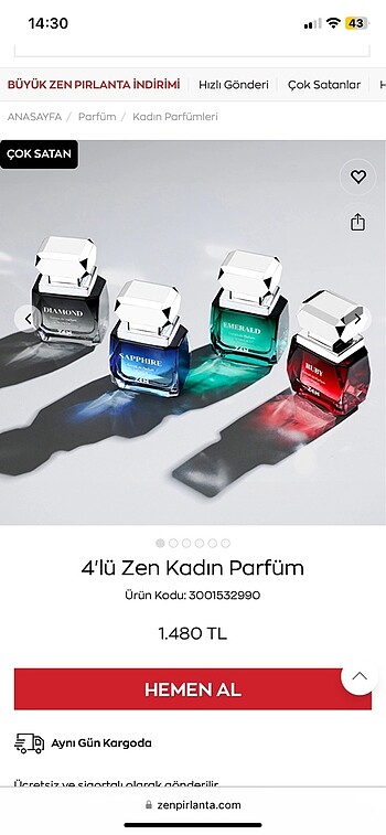 Zen daımond parfüm