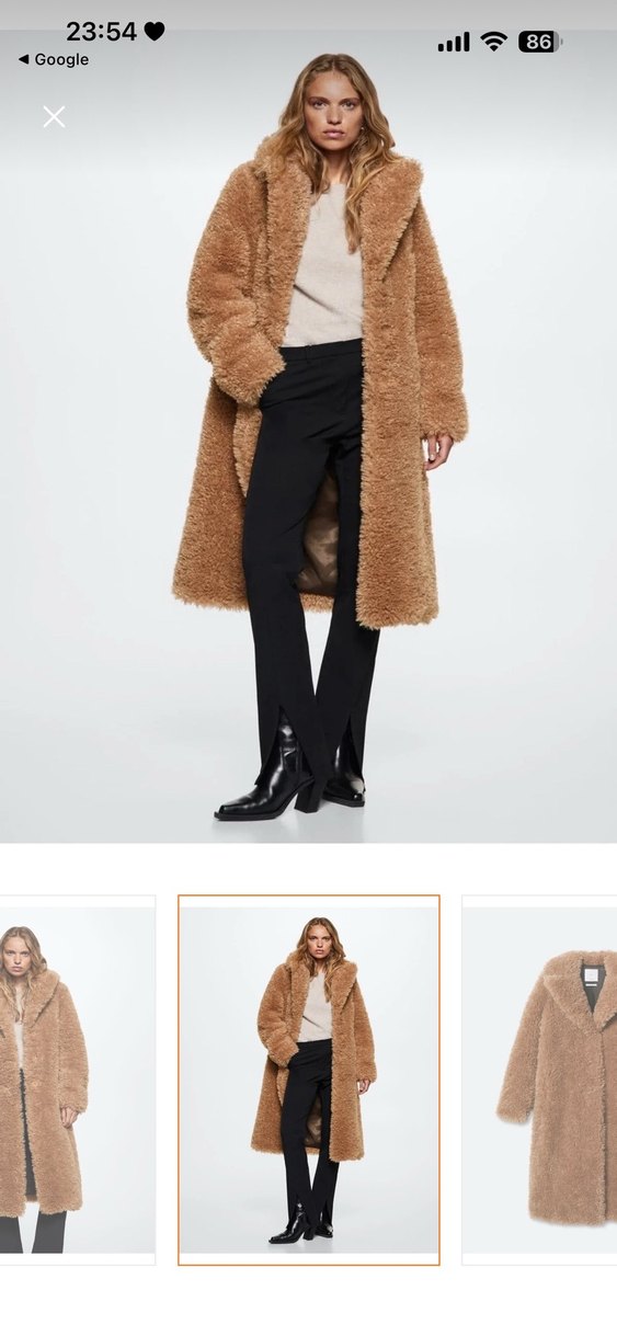 Kahverengi Uzun Peluş  Kaban mango - Görsel 2