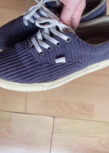 Gri Süet Bağcıklı Ayakkabı - Görsel 9