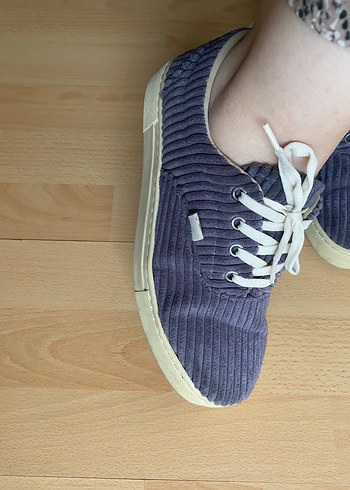 Gri Süet Bağcıklı Ayakkabı - Görsel 6