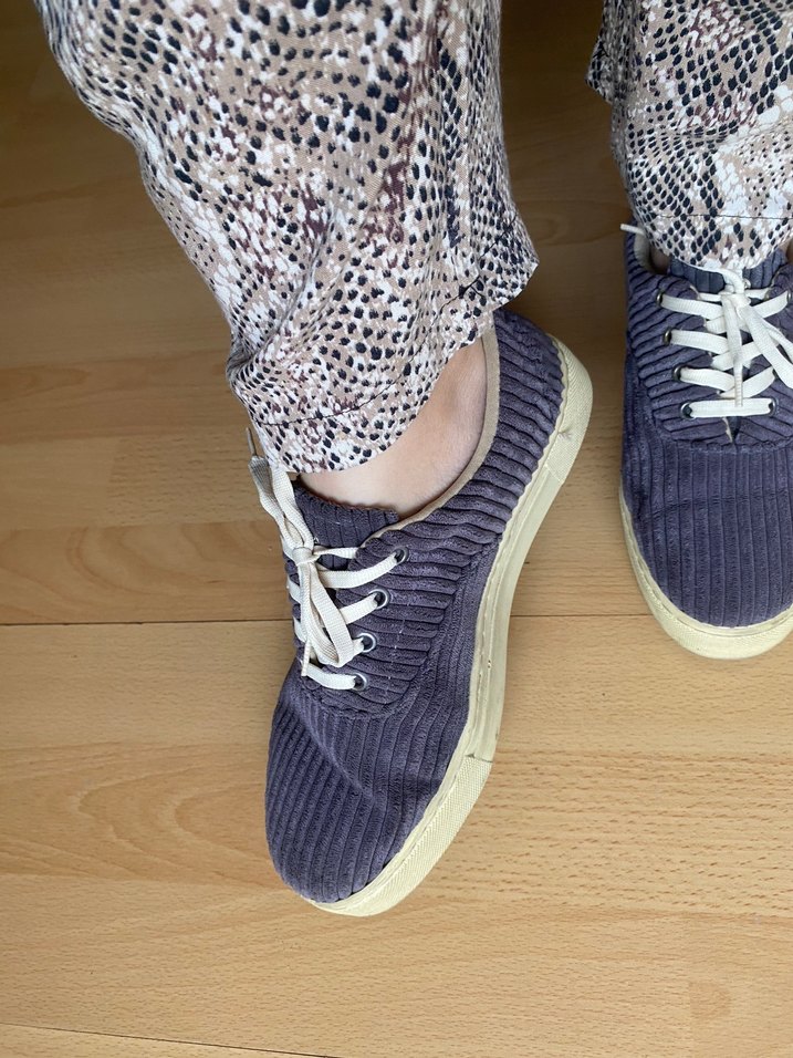 Gri Süet Bağcıklı Ayakkabı - Görsel 5