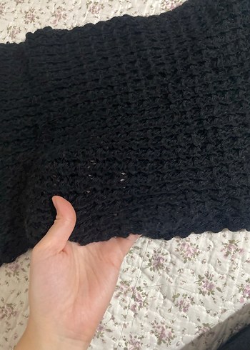 Siyah Örgü Boyunluk - Görsel 2