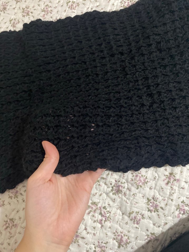 Siyah Örgü Boyunluk - Görsel 2