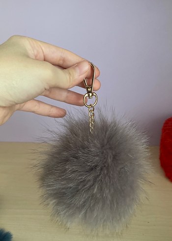 3 lü Tüylü Anahtarlık - Görsel 3