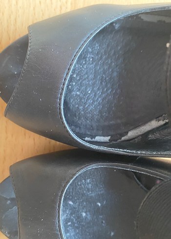 Siyah Kemerli Strappy Topuklu Ayakkabı - Görsel 7