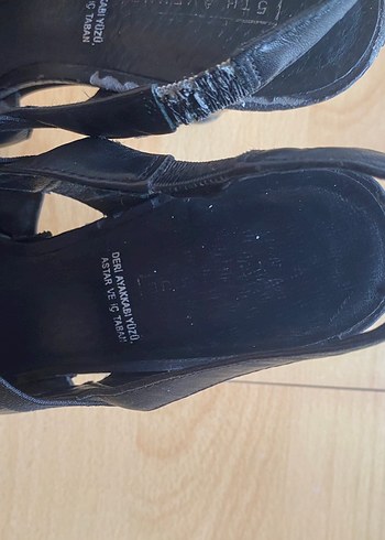 Siyah Kemerli Strappy Topuklu Ayakkabı - Görsel 11