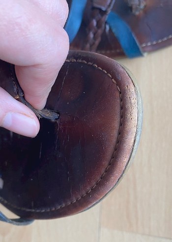 Kahverengi Bohem Sandalet - Görsel 12