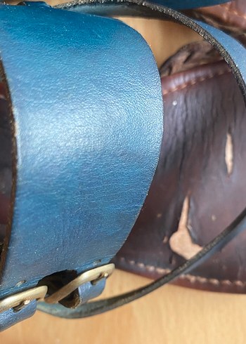 Kahverengi Bohem Sandalet - Görsel 8