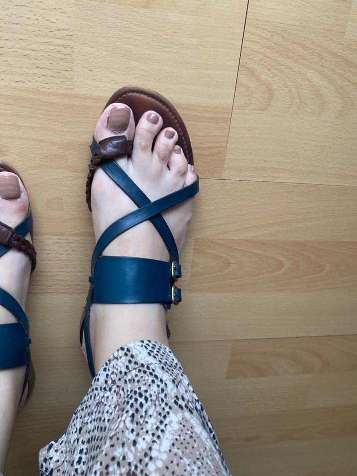 Kahverengi Bohem Sandalet - Görsel 4