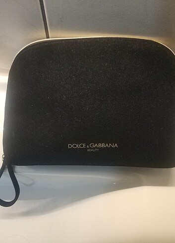 Dolce & Gabbana Dolce Gabanna makyaj çantası kadife kumaş el çantası olarakta ço