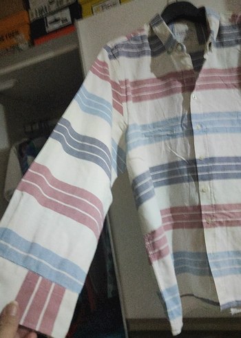 3xl Beden Çok Renkli Uzun Kollu Pamuklu Erkek Gömlek