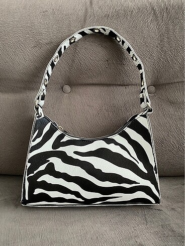 Housebags Zebra Desenli Çanta