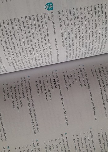 Finansal Tablolar Analizi Kitabı Aöf - Görsel 5