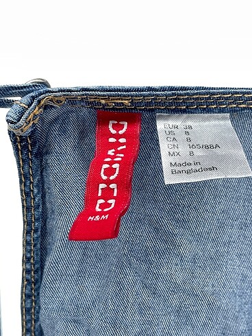 38 Beden mavi Renk H&M Kısa Elbise %70 İndirimli.