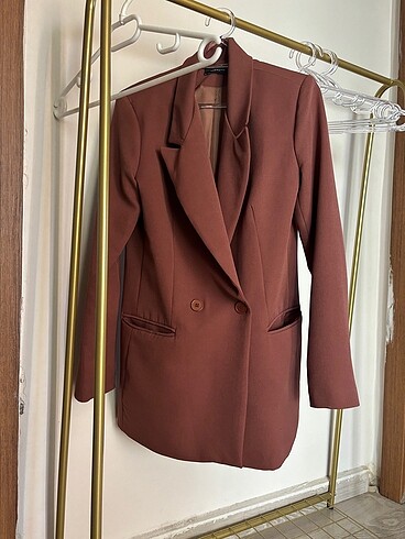 Kahverengi Blazer Ceket