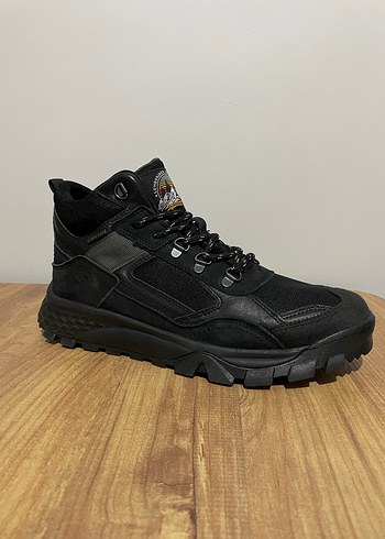 Erkek Siyah Bağcıklı Kauçuk Outdoor Bot orijinal sıfır kutulu - Görsel 2