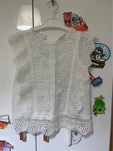 Zara kız çocuk tshirt bluz 9 yaş