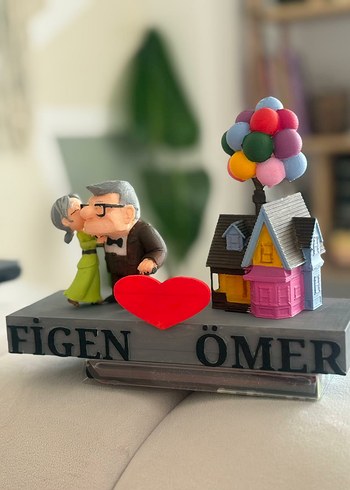 Mudo Concept Gri Figürlü Sevimli Yaşlı Çift Biblosu