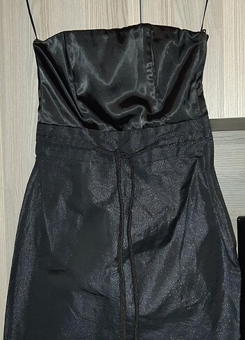 H&M Abiye siyah elbise h&m