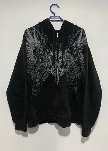 Siyah spouth pole gotic wing unisex hırka