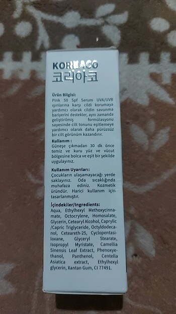 Diğer Koreaco pink serum 