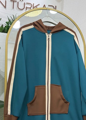 Kadın Kapüşonlu Fermuarlı Spor Üst - Görsel 2