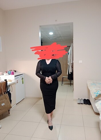 40 Beden Siyah kalem elbise