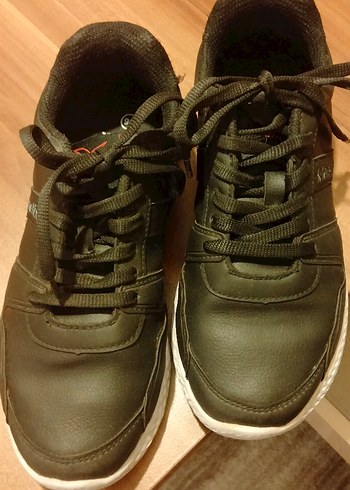 Siyah Bağcıklı Kadın Spor Ayakkabı - Görsel 6