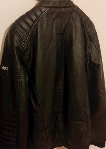 Çocuk Deri Mont - Görsel 5