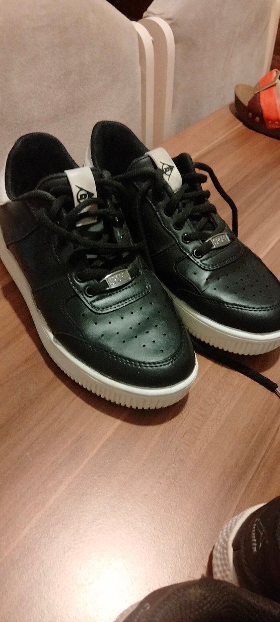 Siyah Bağcıklı Kadın Spor Ayakkabı - Görsel 3