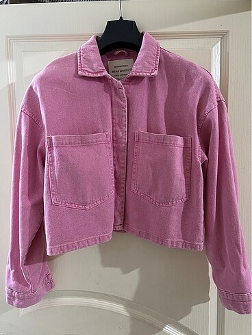 STRADİVARİUS PEMBE KOT CEKET