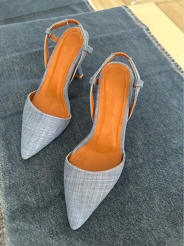 37 Beden Jean Görünümlü stiletto