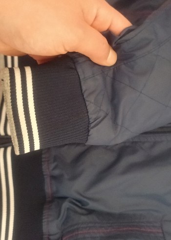 Erkek Çocuk lacivertFermuarlı Sokak Stili Ceket - Görsel 6