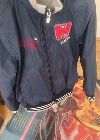 Erkek Çocuk lacivertFermuarlı Sokak Stili Ceket - Görsel 7