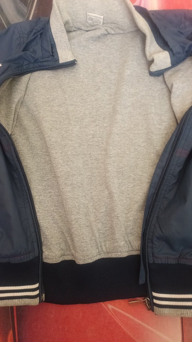 Erkek Çocuk lacivertFermuarlı Sokak Stili Ceket - Görsel 5