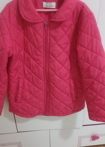 Kız Çocuk Pembe Fermuarlı Mont - Görsel 5