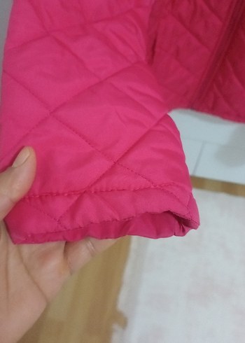 Kız Çocuk Pembe Fermuarlı Mont - Görsel 3