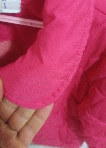Kız Çocuk Pembe Fermuarlı Mont - Görsel 8