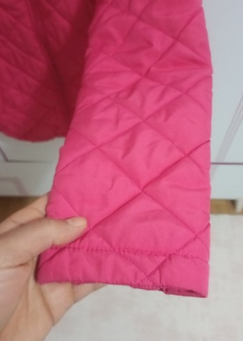 Kız Çocuk Pembe Fermuarlı Mont - Görsel 2