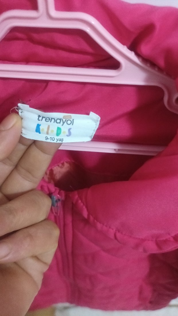Kız Çocuk Pembe Fermuarlı Mont - Görsel 4