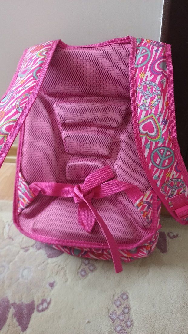 Pembe Çocuk Okul Çantası ve Kalemlik - Görsel 3