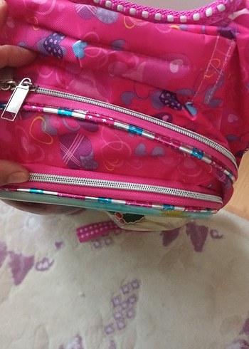 Pembe Frozen Kız Çocuk Okul Çantası - Görsel 3