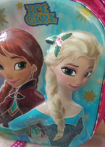 Pembe Frozen Kız Çocuk Okul Çantası - Görsel 2