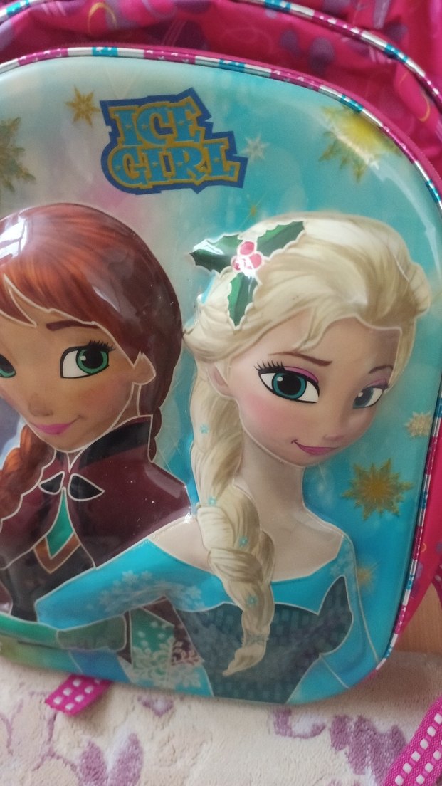 Pembe Frozen Kız Çocuk Okul Çantası - Görsel 2